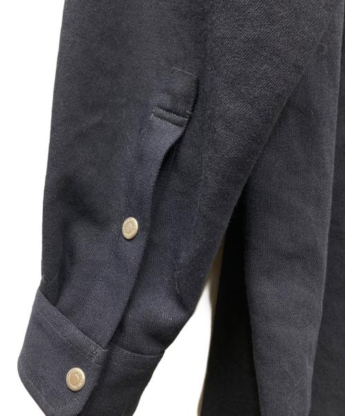 WHITE MOUNTAINEERING（ホワイトマウンテ二アニング）WHITE MOUNTAINEERING (ホワイトマウンテ二アニング) VISCOSE MILITARY SMOCK SHIRT ネイビー サイズ:1の古着・服飾アイテム
