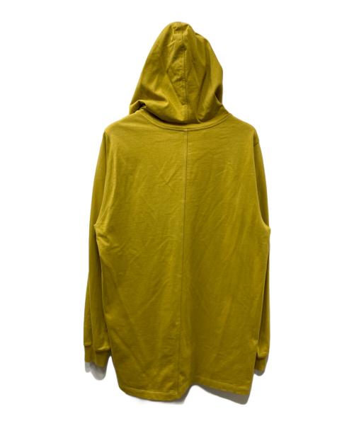 RICK OWENS（リックオウエンス）RICK OWENS (リックオウエンス) 18ss DIRT HEAVYWEIGHT HOODIE イエロー サイズ:Mの古着・服飾アイテム