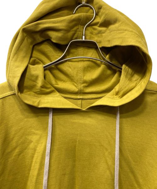 RICK OWENS（リックオウエンス）RICK OWENS (リックオウエンス) 18ss DIRT HEAVYWEIGHT HOODIE イエロー サイズ:Mの古着・服飾アイテム
