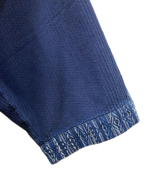 A BATHING APE（ア ベイシング エイプ）A BATHING APE (ア ベイシング エイプ) MILITARY KIMONO JACKET ユーズド加工着物ジャケット ネイビー×グリーン サイズ:Mの古着・服飾アイテム