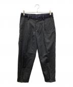 KOLORカラー）の古着「ストライプスラックスパンツ」｜グレー