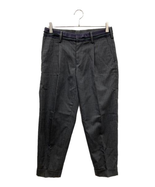 KOLOR（カラー）KOLOR (カラー) ストライプスラックスパンツ グレー サイズ:SIZE 1の古着・服飾アイテム
