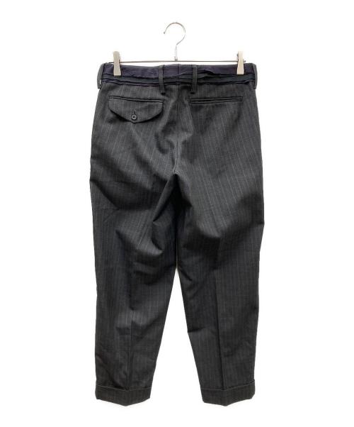 KOLOR（カラー）KOLOR (カラー) ストライプスラックスパンツ グレー サイズ:SIZE 1の古着・服飾アイテム