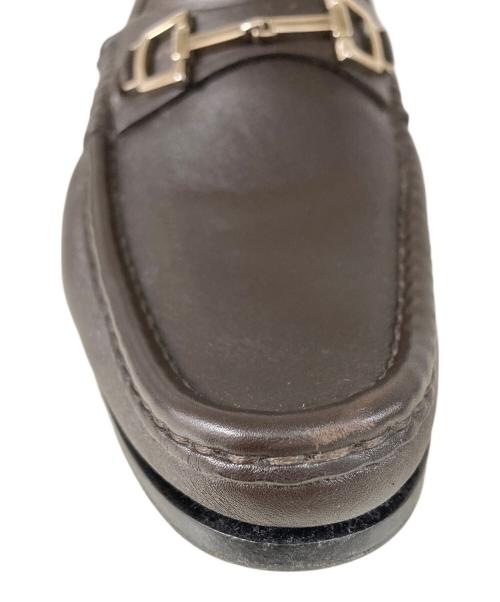 GUCCI（グッチ）GUCCI (グッチ) ビットローファー ブラウン サイズ:SIZE 6 1/2の古着・服飾アイテム