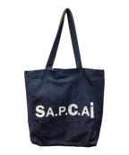 A.P.C.×sacaiアーペーセー×サカイ）の古着「リバーシブルトートバッグ」｜オリーブ×インディゴ