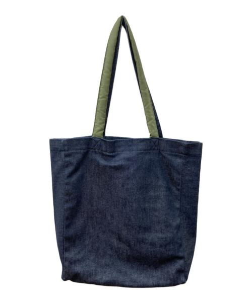 A.P.C.（アーペーセー）A.P.C. (アーペーセー) sacai (サカイ) リバーシブルトートバッグ オリーブ×インディゴ サイズ:OneSizeの古着・服飾アイテム