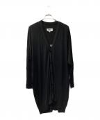MM6 Maison Margielaエムエムシックスメゾンマルジェラ）の古着「20SS ロングカーディガン」｜ブラック