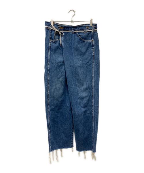 MAISON EUREKA（メゾンエウレカ）MAISON EUREKA (メゾンエウレカ) VINTAGE REWORK BIGGY 017 デニムパンツ ブルー サイズ:Mの古着・服飾アイテム