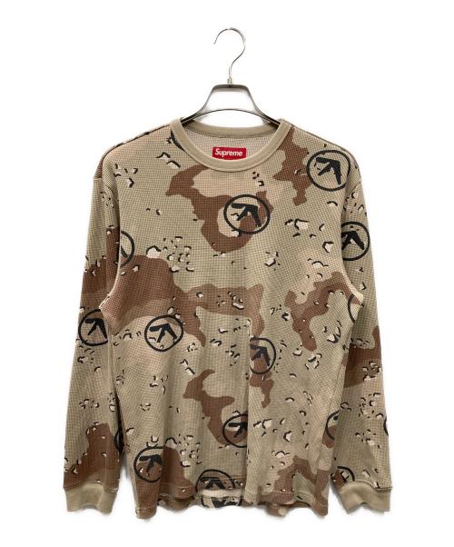 SUPREME（シュプリーム）Supreme (シュプリーム) 25SS Aphex Twin Thermal Chocolate Chip Camo ロングスリーブカットソー ブラウン サイズ:Ｓの古着・服飾アイテム