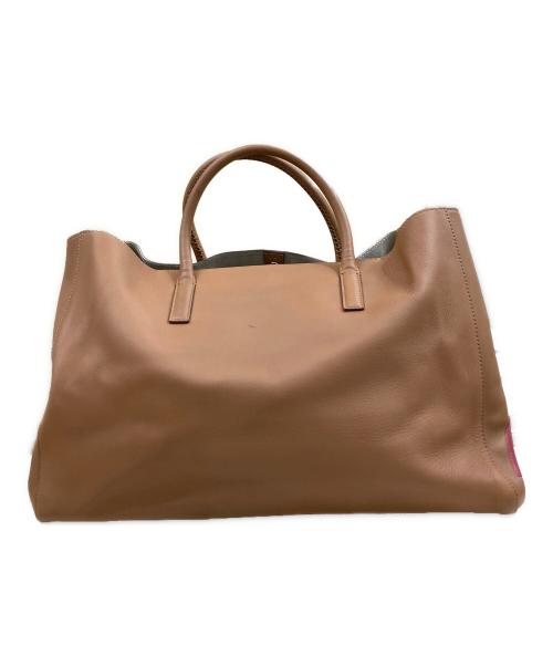 ANYA HINDMARCH（アニヤ・ハインドマーチ）ANYA HINDMARCH (アニヤハインドマーチ) Rainnbow Featherweight Ebury Tote レザートートバッグ ブラウン サイズ:OneSizeの古着・服飾アイテム