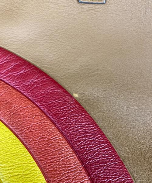 ANYA HINDMARCH（アニヤ・ハインドマーチ）ANYA HINDMARCH (アニヤハインドマーチ) Rainnbow Featherweight Ebury Tote レザートートバッグ ブラウン サイズ:OneSizeの古着・服飾アイテム