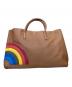 ANYA HINDMARCH（アニヤハインドマーチ）の古着「Rainnbow Featherweight Ebury Tote レザートートバッグ」｜ブラウン