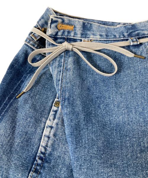 MAISON EUREKA（メゾンエウレカ）MAISON EUREKA (メゾンエウレカ) VINTAGE REWORK BIGGY カットオフデニム インディゴ サイズ:Sの古着・服飾アイテム