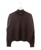 STUDIO NICHOLSONスタジオ ニコルソン）の古着「ショールカラーニット」｜ブラウン