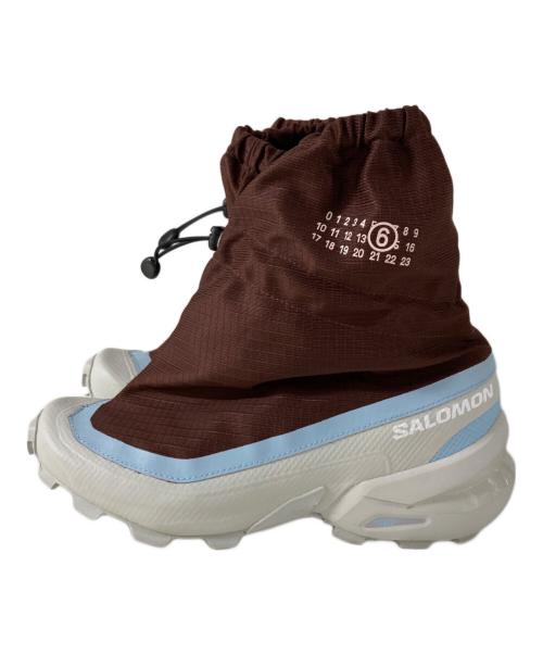 SALOMON（サロモン）SALOMON (サロモン) MM6 Maison Margiela (エムエムシックス メゾンマルジェラ) Cross Mid ハイカットスニーカー ブラウン×ブルー サイズ:27.5cmの古着・服飾アイテム