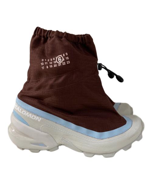 SALOMON（サロモン）SALOMON (サロモン) MM6 Maison Margiela (エムエムシックス メゾンマルジェラ) Cross Mid ハイカットスニーカー ブラウン×ブルー サイズ:27.5cmの古着・服飾アイテム