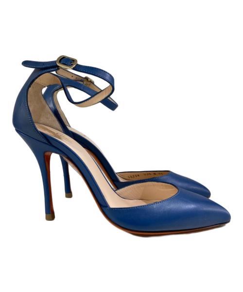 Santoni（サントーニ）Santoni (サントーニ) ヒールパンプス ブルー サイズ:36の古着・服飾アイテム