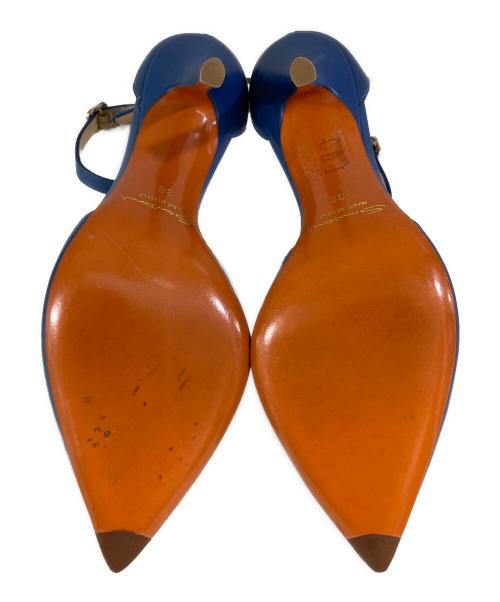 Santoni（サントーニ）Santoni (サントーニ) ヒールパンプス ブルー サイズ:36の古着・服飾アイテム