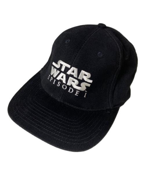 STAR WARS（スターウォーズ）STAR WARS (スターウォーズ) 90'sムービープロモーションキャップ ブラックの古着・服飾アイテム
