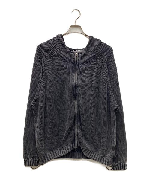 flagstuff（フラグスタフ）flagstuff (フラグスタフ) CPG KNIT DYE JACKET ブラック サイズ:SIZE Lの古着・服飾アイテム