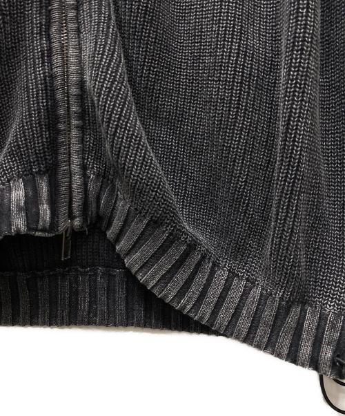 flagstuff（フラグスタフ）flagstuff (フラグスタフ) CPG KNIT DYE JACKET ブラック サイズ:SIZE Lの古着・服飾アイテム