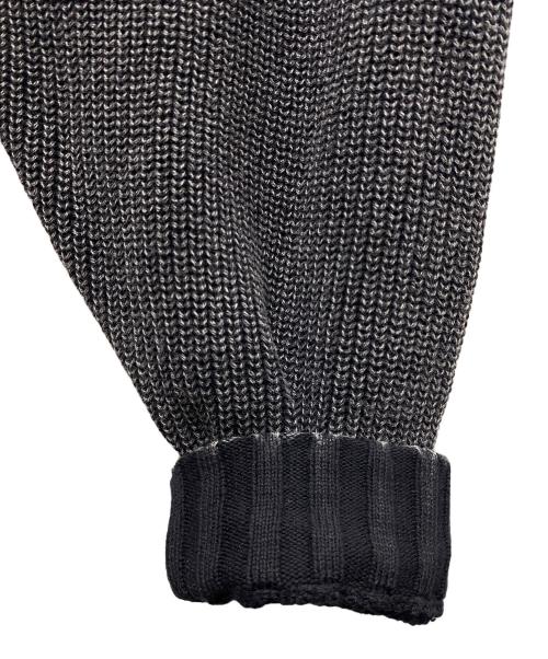 flagstuff（フラグスタフ）flagstuff (フラグスタフ) CPG KNIT DYE JACKET ブラック サイズ:SIZE Lの古着・服飾アイテム