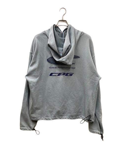 flagstuff（フラグスタフ）FLAGSTUFF (フラグスタフ) CPG LOGO DYE ZIP HOODIE スカイブルー サイズ:SIZE Lの古着・服飾アイテム