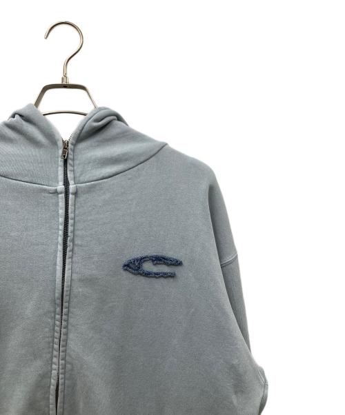 flagstuff（フラグスタフ）FLAGSTUFF (フラグスタフ) CPG LOGO DYE ZIP HOODIE スカイブルー サイズ:SIZE Lの古着・服飾アイテム