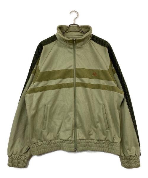 MUZE TURQUOISE LABEL（ミューズ ターコイズ レーベル）MUZE TURQUOISE LABEL (ミューズ ターコイズ レーベル) SWITCHING TRACK BLOUSON オリーブ サイズ:2の古着・服飾アイテム