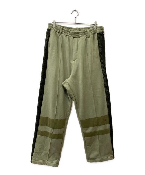 MUZE TURQUOISE LABEL（ミューズ ターコイズ レーベル）MUZE TURQUOISE LABEL (ミューズ ターコイズ レーベル) SWITCHING TRACK PANTS オリーブ サイズ:2の古着・服飾アイテム