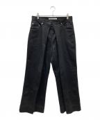 JOHN LAWRENCE SULLIVANジョン ローレンス サリバン）の古着「Rigid Denim Wide Pants」｜ブラック
