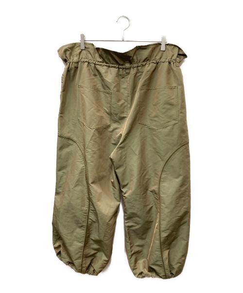 MAISON SPECIAL（メゾンスペシャル）MAISON SPECIAL (メゾンスペシャル) Chambray Waist Shirring Big UFO Pants オリーブ サイズ:０の古着・服飾アイテム