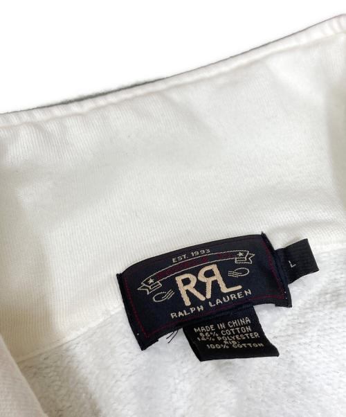 RRL（ダブルアールエル）RRL (ダブルアールエル) Half-Zip Military Sweat ホワイト サイズ:SIZE Lの古着・服飾アイテム