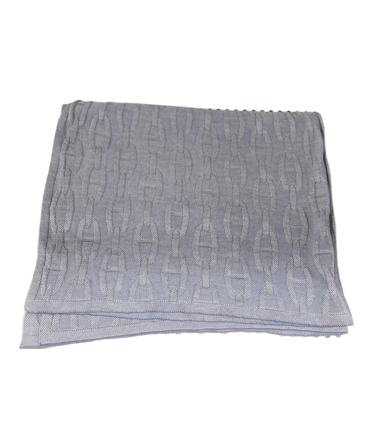 HERMES エルメス シルク シェーヌダンクル ストール ベージュ レディース