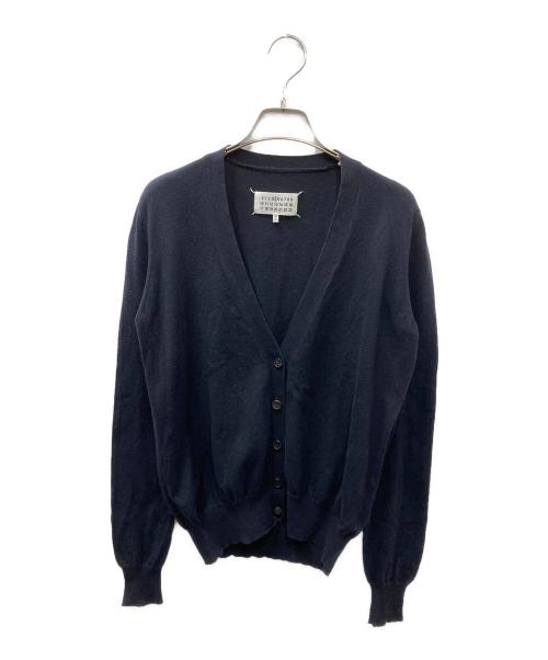 Maison Margiela（メゾンマルジェラ）Maison Margiela (メゾンマルジェラ) エルボーパッチ コットンカーディガン ネイビー サイズ:Sの古着・服飾アイテム