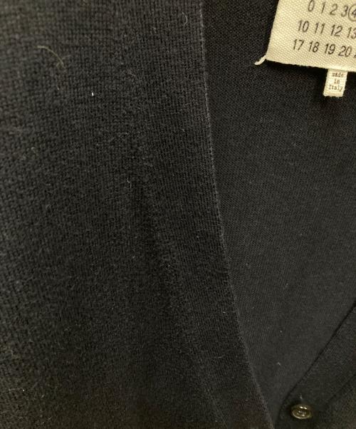 Maison Margiela（メゾンマルジェラ）Maison Margiela (メゾンマルジェラ) エルボーパッチ コットンカーディガン ネイビー サイズ:Sの古着・服飾アイテム