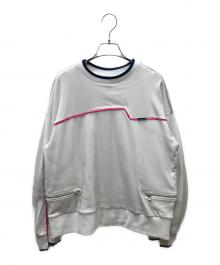 AULA AILA（アウラアイラ）の古着「チュールレイヤードカッティングプルオーバー」｜ホワイト