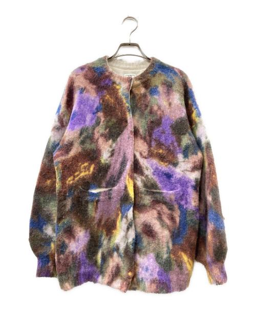 Ameri（アメリ）Ameri (アメリ) UND TEXTURE ART FLOWER KNIT CARDIGAN カーディガン マルチカラー サイズ:Freeの古着・服飾アイテム