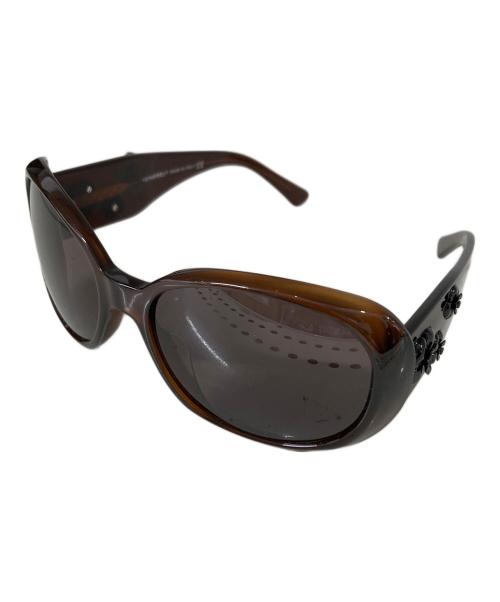 CHANEL（シャネル）CHANEL (シャネル) ココマークカメリアサングラス ブラウン サイズ:SIZE 56□16の古着・服飾アイテム