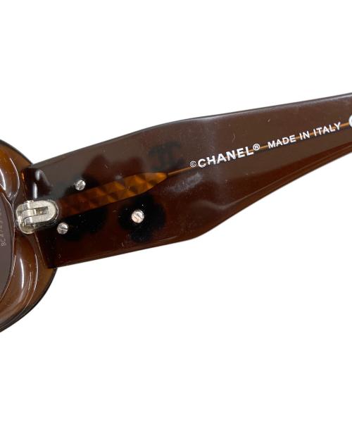CHANEL（シャネル）CHANEL (シャネル) ココマークカメリアサングラス ブラウン サイズ:SIZE 56□16の古着・服飾アイテム