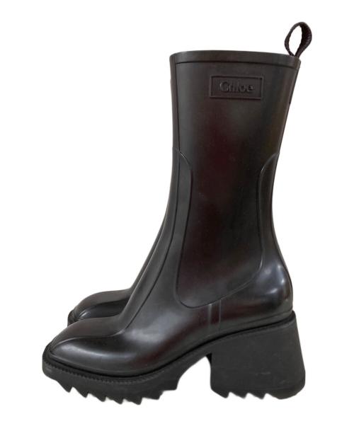Chloe（クロエ）Chloe (クロエ) BETTY レインブーツ ブラック サイズ:35の古着・服飾アイテム