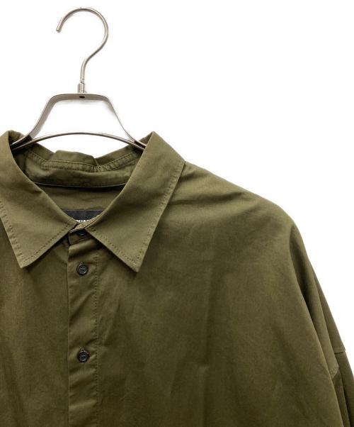 DSQUARED2（ディースクエアード）DSQUARED2 (ディースクエアード) オーバーサイズ切替花柄シャツ オリーブ×ブルー サイズ:SIZE 48の古着・服飾アイテム