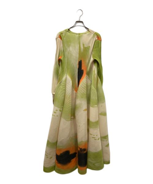 AMAIL（アマイル）AMAIL (アマイル) INK PRINT ドレス グリーン サイズ:SIZE Freeの古着・服飾アイテム