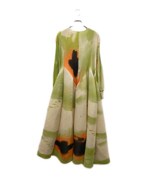 AMAIL（アマイル）AMAIL (アマイル) INK PRINT ドレス グリーン サイズ:SIZE Freeの古着・服飾アイテム
