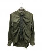 COMME des GARCONS HOMMEコムデギャルソン オム）の古着「シャツ」｜オリーブ