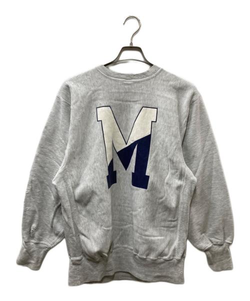 Champion（チャンピオン）Champion (チャンピオン) 90's 両面リバースウィーブスウェット グレー×ネイビー サイズ:XLの古着・服飾アイテム