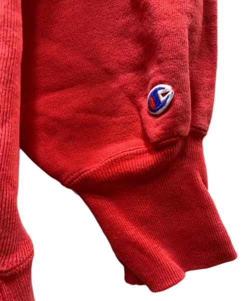 Champion（チャンピオン）Champion (チャンピオン) 90's 刺繍デザインリバースウィーブスウェット レッド×ホワイト サイズ:XLの古着・服飾アイテム