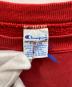 中古・古着 Champion (チャンピオン) 90's 刺繍デザインリバースウィーブスウェット レッド×ホワイト サイズ:XL：12000円
