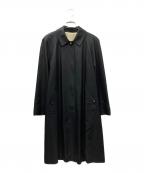 Burberry'sバーバリー）の古着「シルクステンカラーコート」｜ブラック