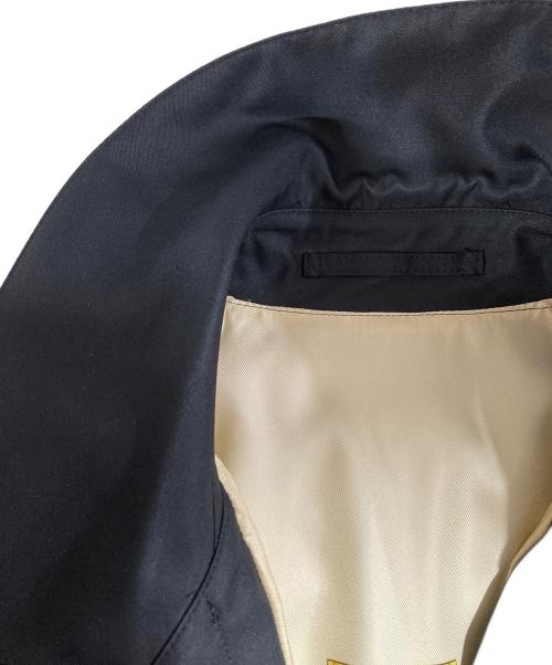 Burberry's（バーバリー）Burberry's (バーバリーズ) シルクステンカラーコート ブラック サイズ:SIZE 9ARの古着・服飾アイテム